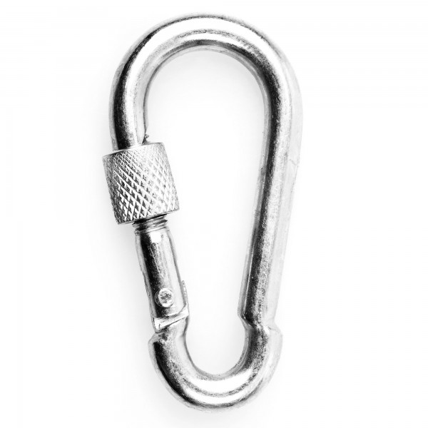 Mosqueton bombero tuerca 8 cm. inox.