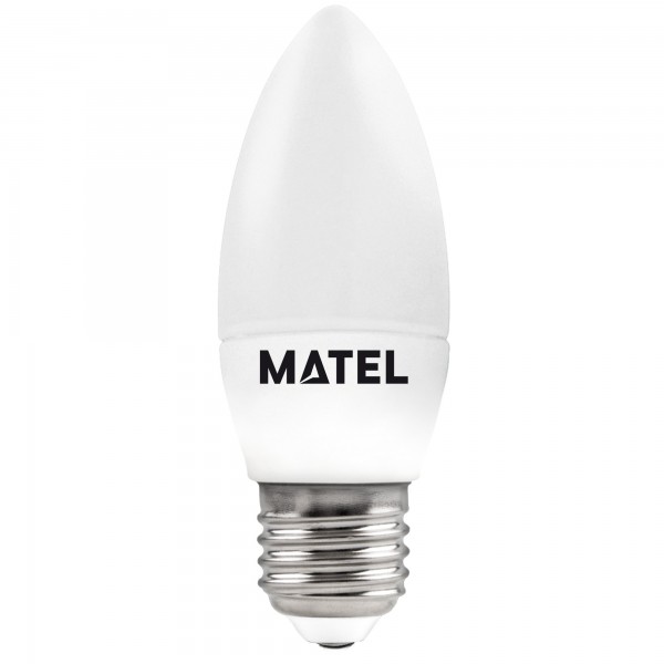 Bomb.led vela e27  6w.neutra (caja de 10 unidades)
