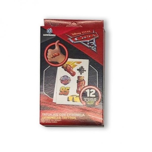 Davipharma Tatuajes Repelentes con Citronela 12 Unidades Cars