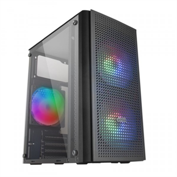 Mars gaming caja micro-atx mc300 black