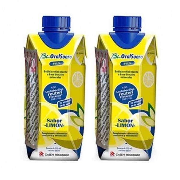 Bi-OralSuero Plus Sabor Limón con Probiótico 2x3