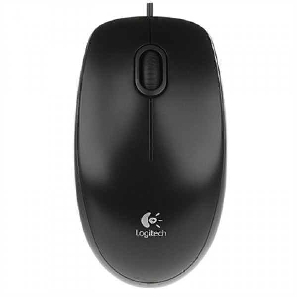 Logitech b100 ratón negro oem