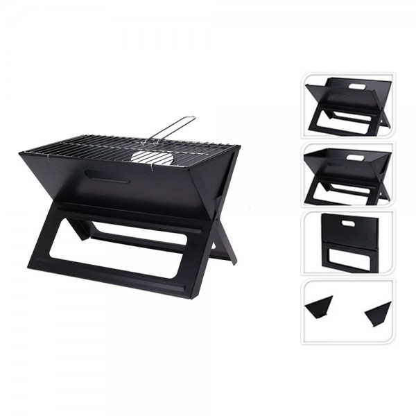Barbacoa plegable de carbón 45 x 30 x 35 cm