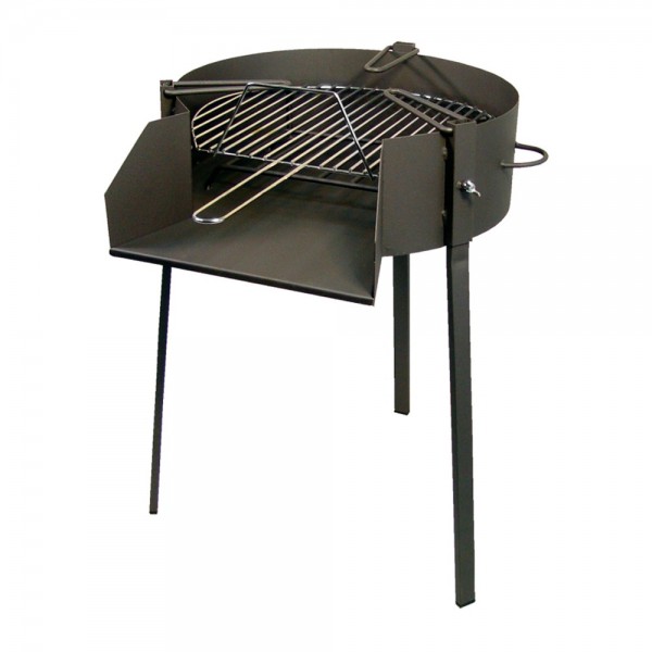 Barbacoa redonda con soporte para paella ø60 x 75 cm