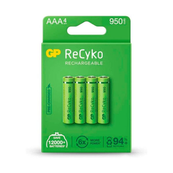 Gp recyko 4xaaa 950mah / pilas recargables