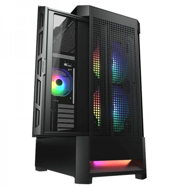 Cougar caja semitorre airface rgb black