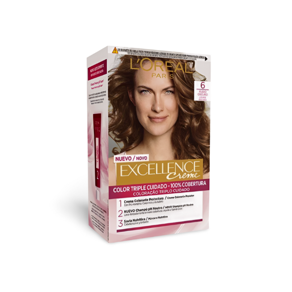 Loreal tinte excellence creme nº6 Rubio Oscuro