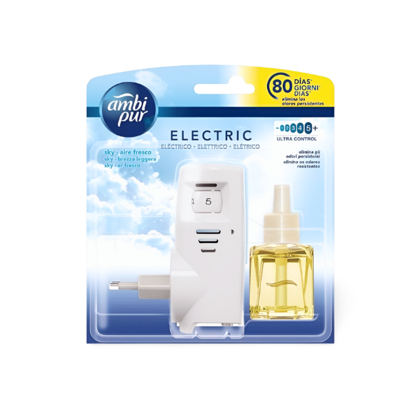 Ambi Pur ambientador Difusor Eléctrico + recambio Aire Fresco 80 días