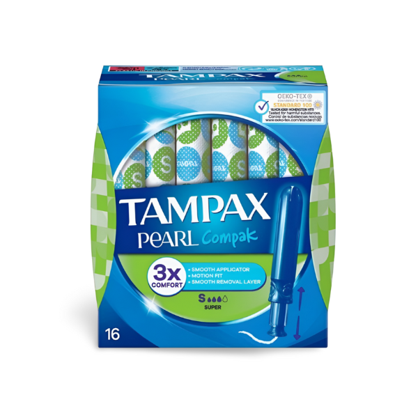 TAMPONES TAMPAX COMPAK PEARL SUPER 16U