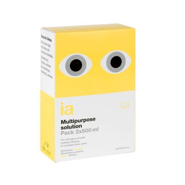 Interapothek Solución Única Lentes de Contacto Pack 2 X 500 ml