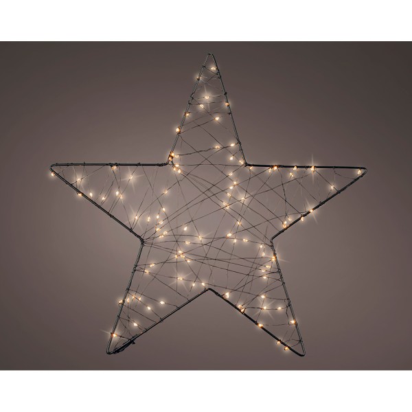 Figura microled estrella de malla exterior ø38 cm