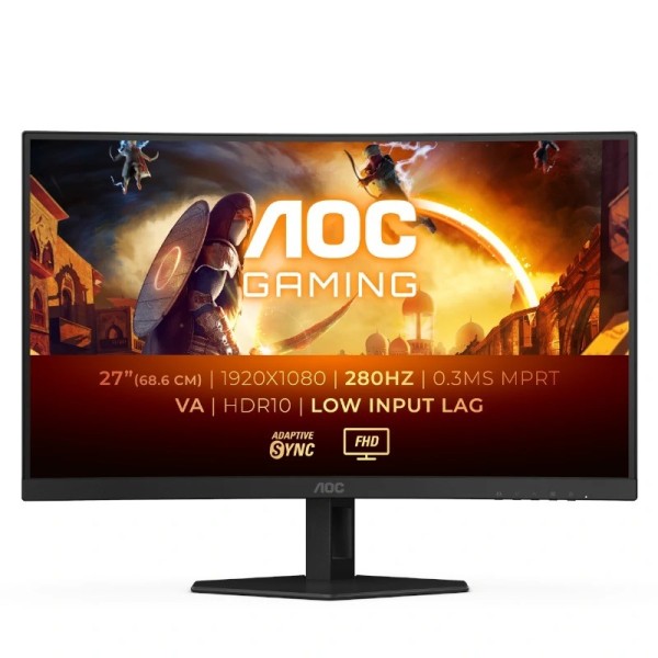 Aoc c27g4zxe monitor27" fhd 180h dp 2hdm cur