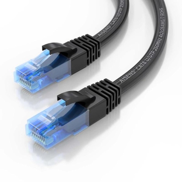 Aisens cable rj45 cat.6 utp awg26 cca negro 5.0m