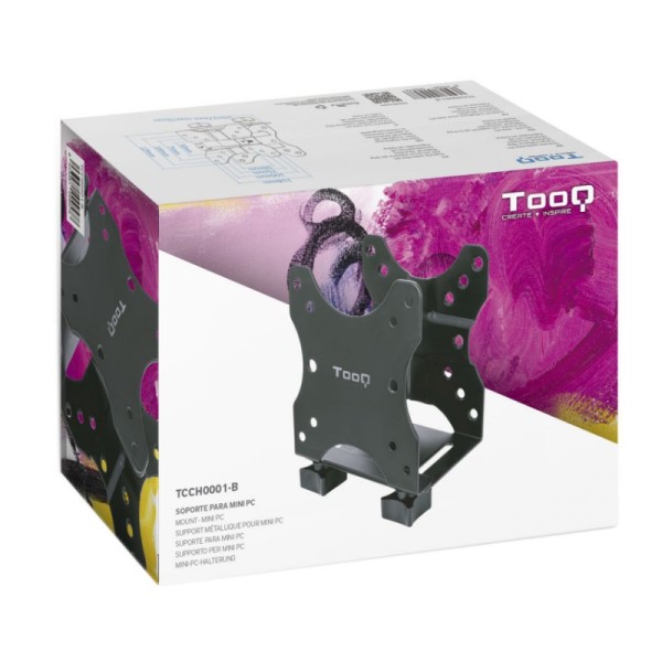 Tooq soporte metálico para mini pc negro