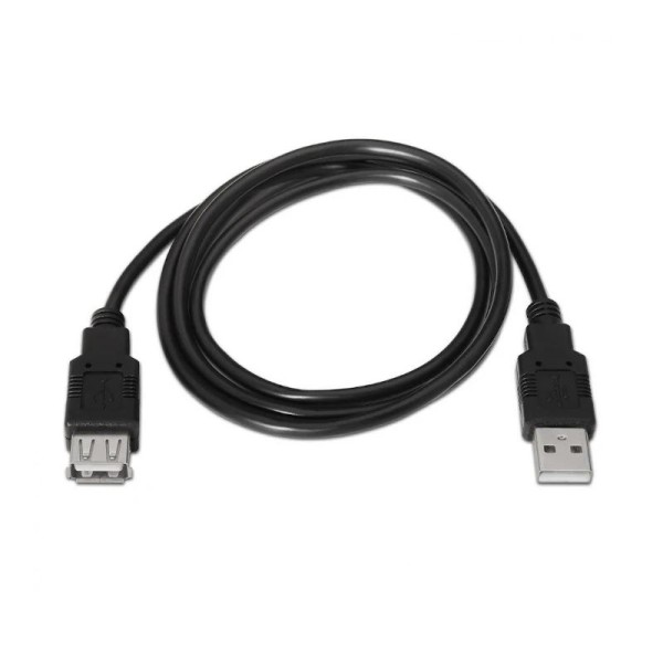 Aisens cable usb 2.0 tipo a/m-a/h negro 1.8m