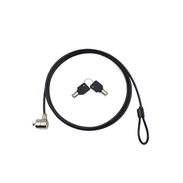 Nilox cable de seguridad doble llave 1.8 m, negro