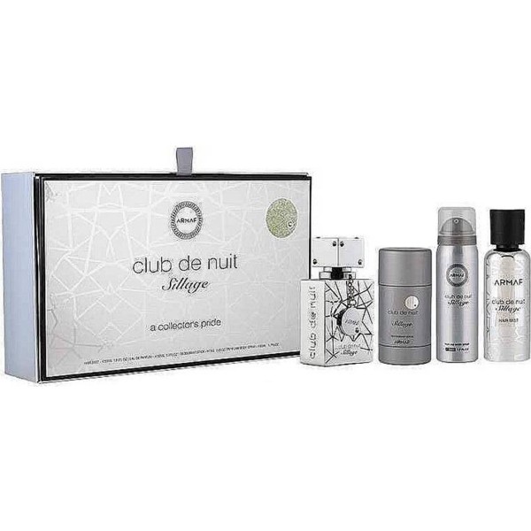 Armaf club de nuit sillage eau de parfum 30un vaporizador + hair mist 55ml + desodorante stick 75ml + spray corporal perfumado 50ml vaporizador