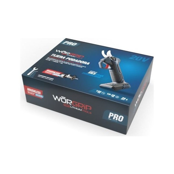 Tijera podadora 20v.worgrip s/bat. brush