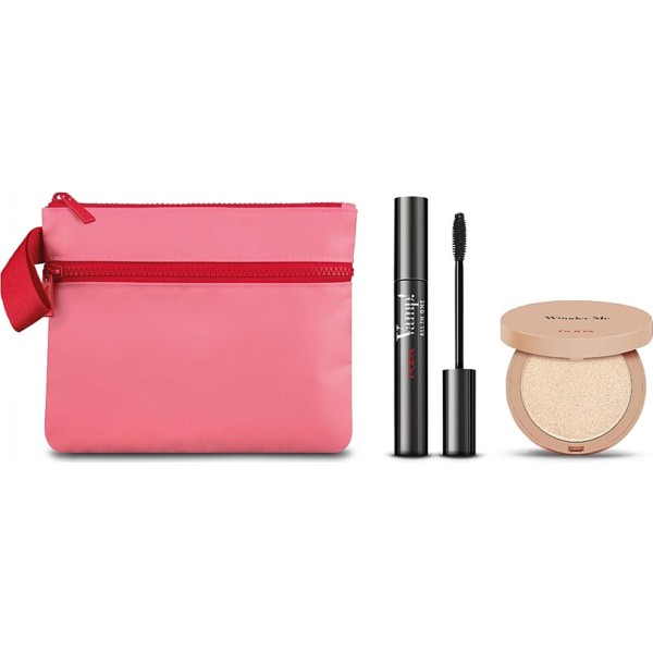 Pupa vamp! all in one eyemask 1un + wonder me powder 1u + neceser 1u