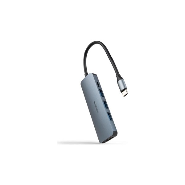 Nanocable hub usb-c 3xusb-a+hdmi+usb-c pd