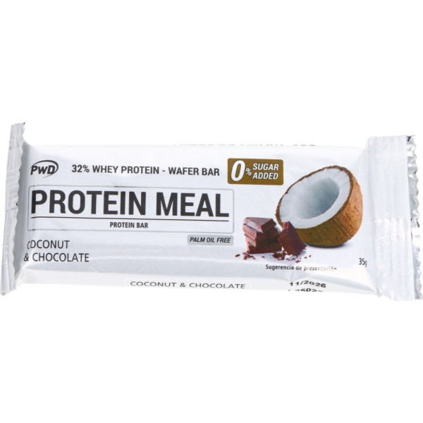 Pwd Protein Meal 1 Unidad 35 g Sabor  Coco con Chocolate