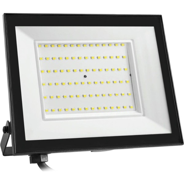 Proyector led plano negro   75w.neutra