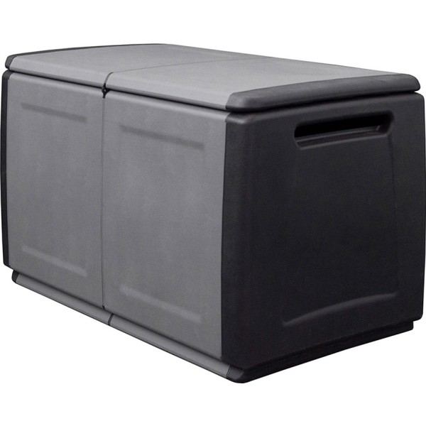Baúl polipropileno 230 l, gris oscuro, 96 x 53 x 57 cm