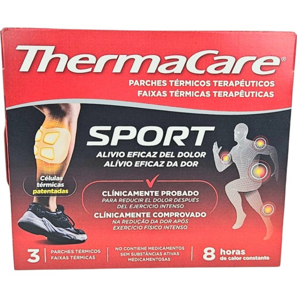 Thermacare Parche Térmico Terapéutico Sport 3 Unidades
