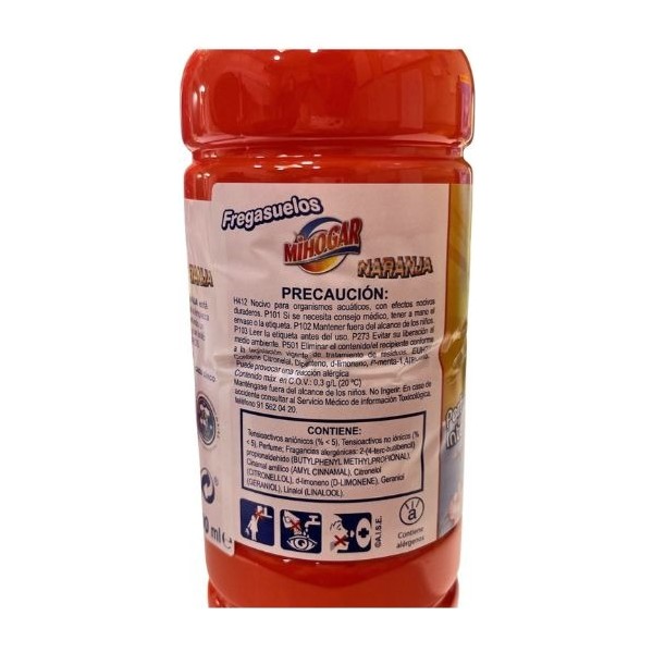 Mihogar fregasuelos Naranja 1L