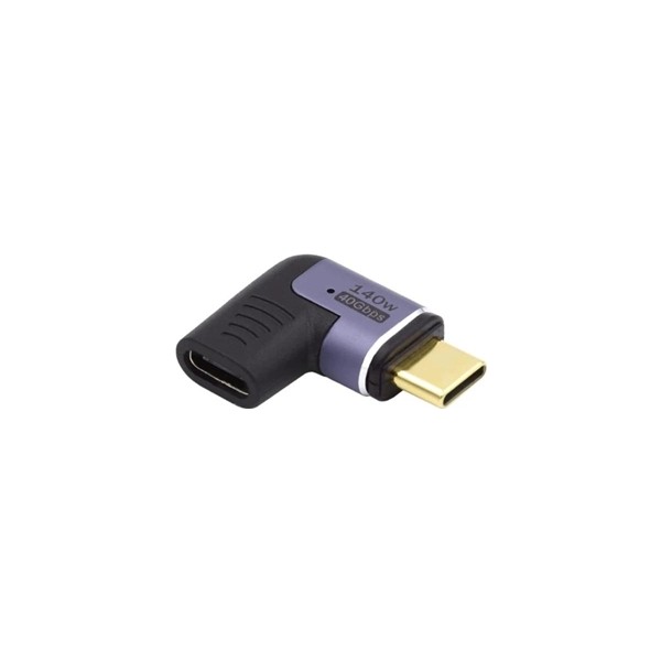 Ewent adaptador magnético usb-c  90ºusb4 pd 140w