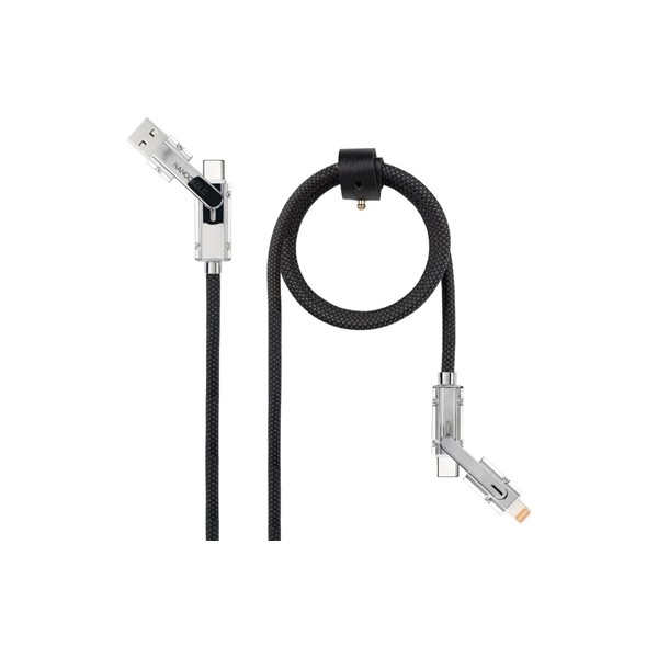 Nanocable cable usb-c+usb-a/m lightning+usb-c/m 1m